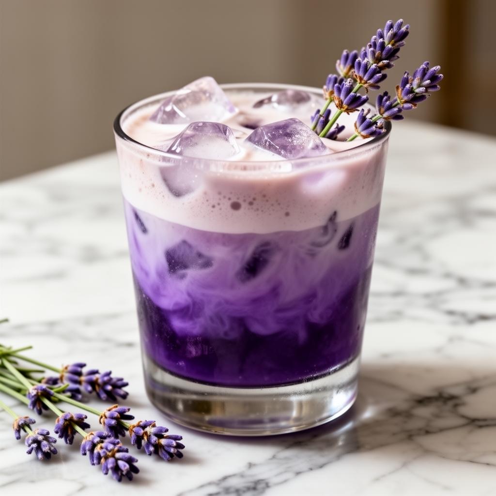 Lavender Iced Latte